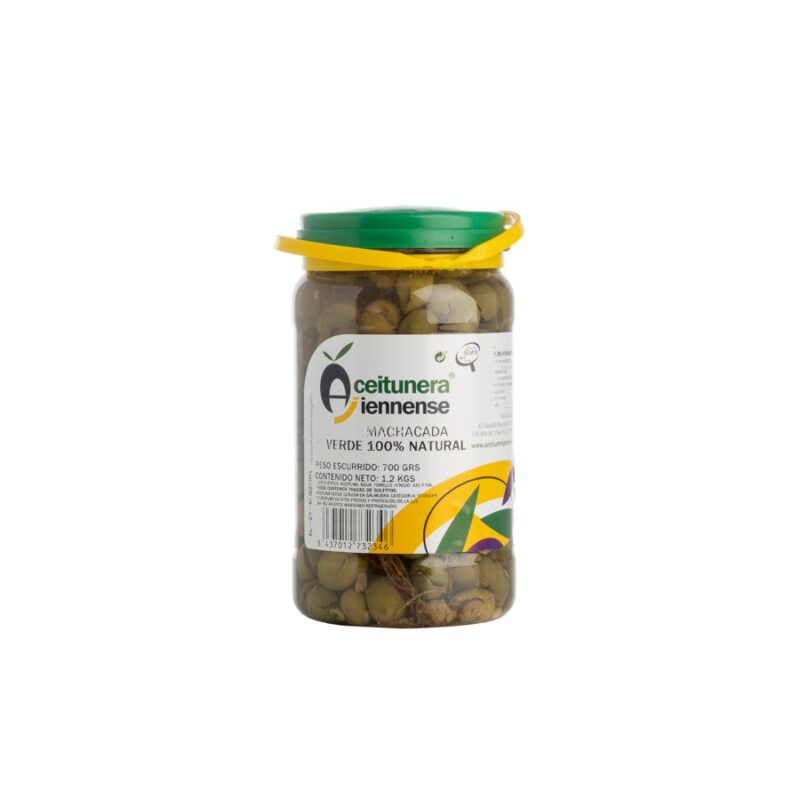 AJ - Aceitunas NATURAL MACHACADA 700gr