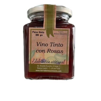 TR - MERMELADA VINO TINTO CON ROSAS 300gr